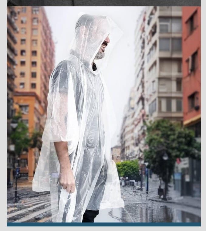 Poncho impermeable para lluvia Rainy